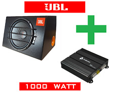 ATTIVO KIT BASS BOX JBL STAGE 122 1000 WATT SUBWOOFER+AMPLIFICATORE MONO-2 Ch