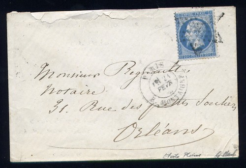 Rare lettre paris - lettre, pour