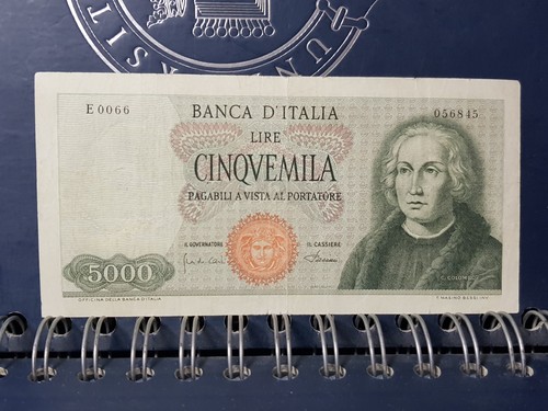 Banconota 5000 lire colombo - 5000,