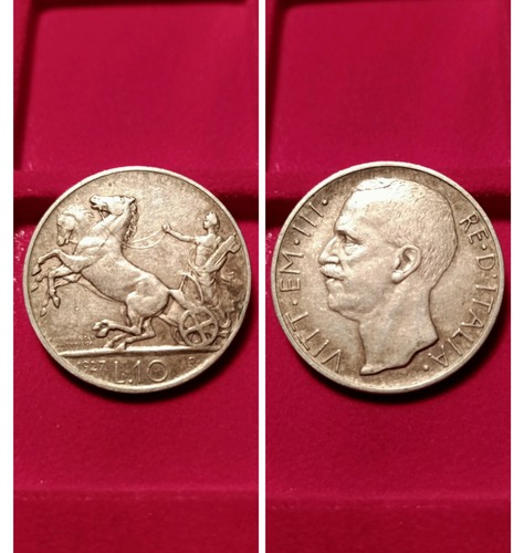 Lire 1927 biga argento - lire,
