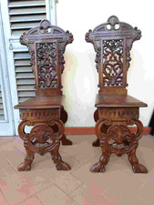 Sedie antiche di fine '800 in