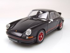 Porsche 911 Carrera RS 1973 nero rosso modellino auto 1:18 Welly