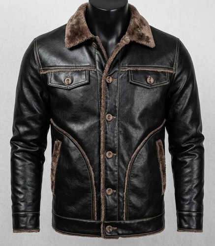 Giacca uomo nera - vera, pelle
