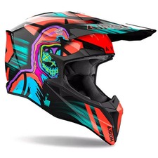 CASCO MOTO AIROH CROSS WRAAAP CYBER ORANGE GLOSS TAGLIA S