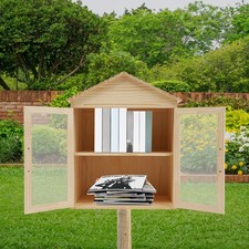 Libreria in legno a 2 livelli