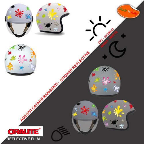 Adesivi casco rifrangenti