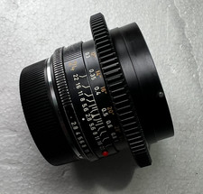 Leica Elmarit-R 24 mm F2.8 obiettivo cineviso attacco EF (decliccato, anello di messa a fuoco)