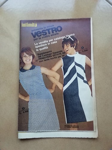 Raro catalogo vestro 1966 era - raro,