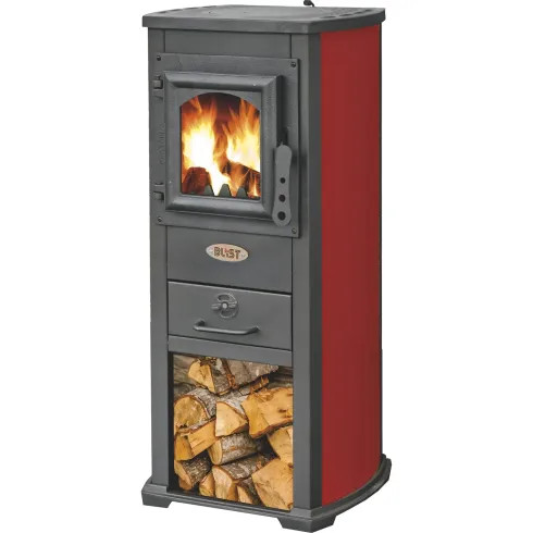 Stufa legna 5kw rosso - stufa,
