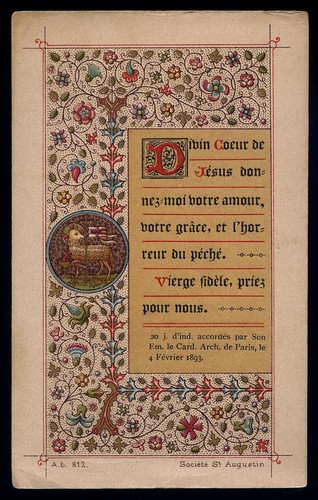 Antico santino cromo holy card - santino, cromo-holy