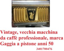 MACCHINA PER CAFFÈ A LEVA | America - Gaggia, 1958 | metallo oro