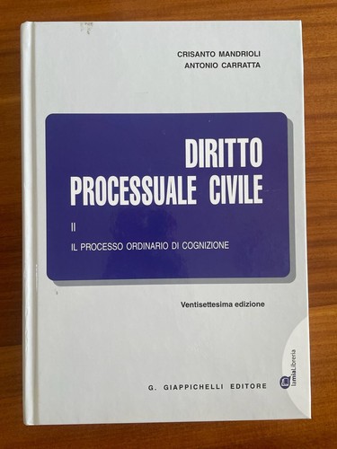 Diritto processuale civile - diritto,