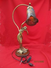 Lampe en bronze avec tulipe
