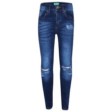 Jeans Stretchy Per Ragazze Blu