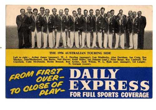 Cricket 1956 australian - cricket.,