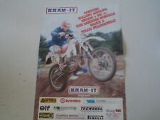 POSTER ANNO 1986 - MOTO KRAM-IT KRAMIT 250 ENDURO e TULLIO PELLEGRINELLI