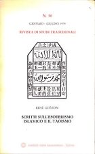 René Guénon - Scritti sull'esoterismo islamico e il taoismo - 1979