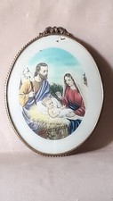 Quadro Arte Sacra Vintage Ovale Natività