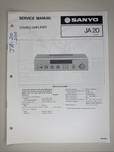 Vintage sanyo service - vintage,