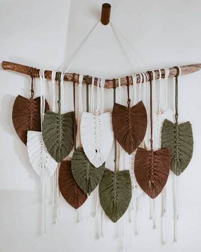 Handmade arazzo foglie - handmade, in