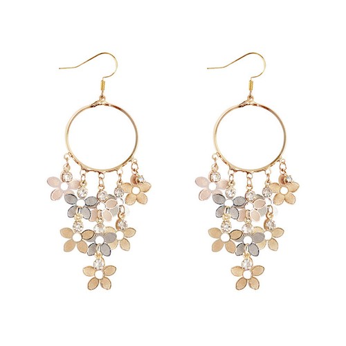 Orecchini con fiore - ,
