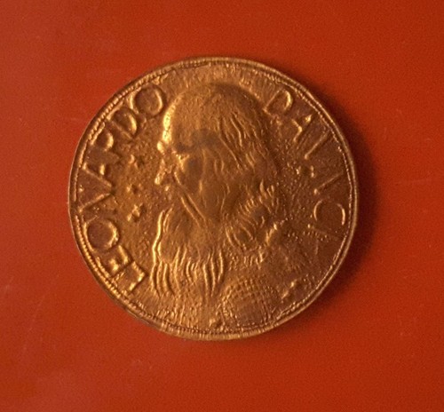 Medaglia leonardo vinci - leonardo, da