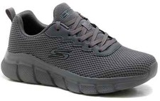 Skechers Bobs B Flex 118106 Scarpe da Uomo Sportive Memory Foam Grigio Dark Grey