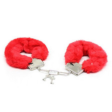 Manette in acciaio con Peluche