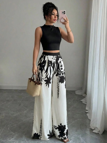Completo elegante con top