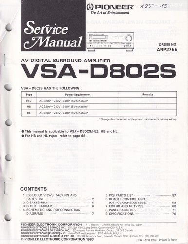 Manuale servizio per - servizio,