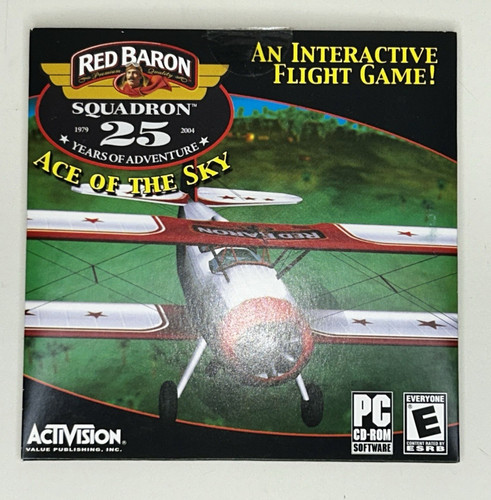 Red baron ace the sky - red,