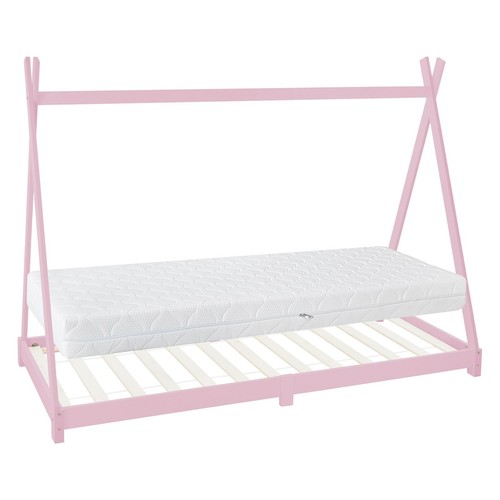 Letto per bimbi rosa - , materasso