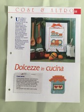 Schema punto croce Dolcezze in cucina quadro barattoli piatti brocca