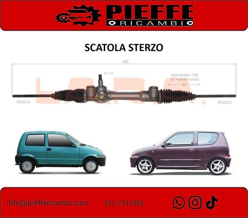Scatola guida sterzo - scatola, fiat