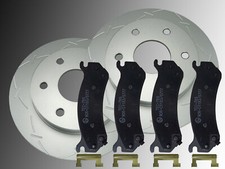 2 dischi freno scanalati ceppi