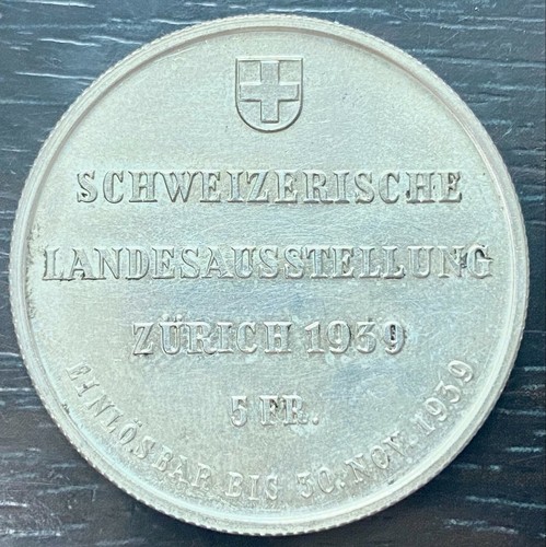 Svizzera franchi 1939 - 5,