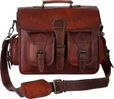 Borsa a tracolla da uomo vintage in morbida pelle con valigetta attacca borsa...