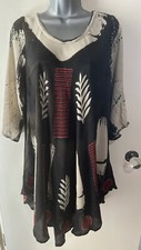 Top tunica stampa batik tinta