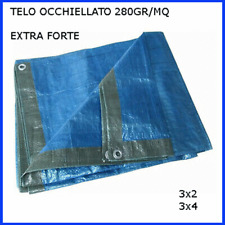 Telo Pvc Telone Occhiellato Impermeabile Extra Forte Copri tutto 3x2 4 280gr/mq