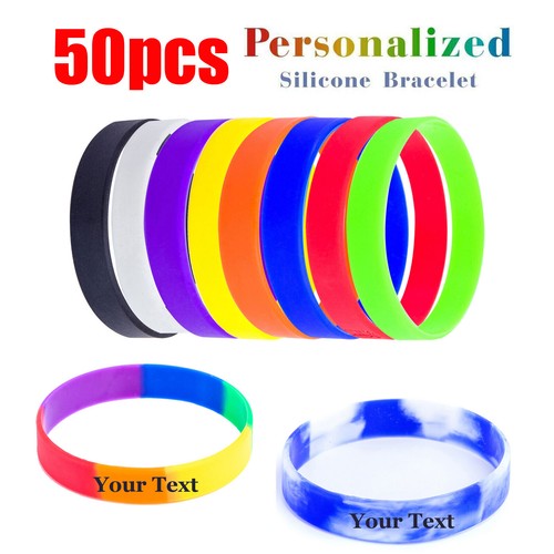 50x bracciali silicone - bracciali,