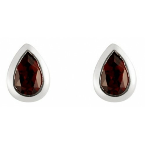Granato orecchini argento - orecchini,