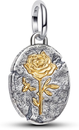 Pandora rosa medaglione charm - rosa,