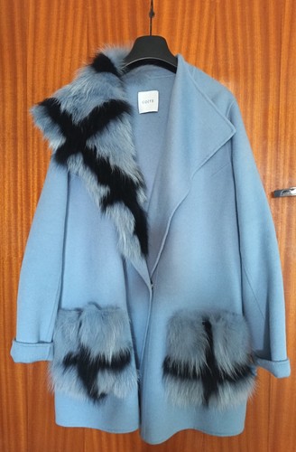 Cappotto donna azzurro - cappotto, co|te