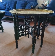 ANTICO TAVOLINO E VASSOIO