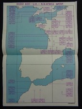 WW2 "CONFIDENTIAL" map of RAF