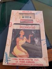 Musicassetta BOX SIGILLATO POCAHONTAS CON LIBRO walt disney CARTONI ANIMATI RARA
