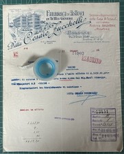 Rara Fattura Fabbrica di Astucci Ditta Cesare ZUCCHELLI-Bologna 1926