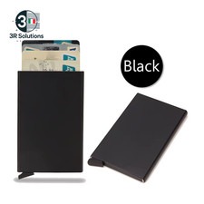 Porta Carte Credito Portafoglio RFID Metallo Minimalista Pop-Up Uomo Donna