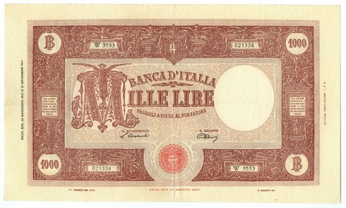 1000 lire barbetti grande - barbetti,