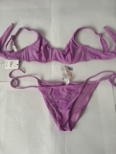 Bikini pièces mauve sexy - pièces,